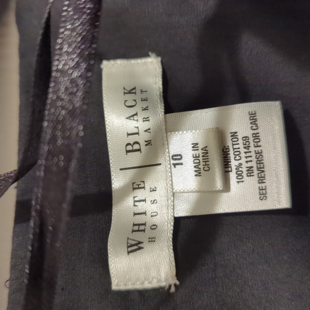 White house black market strapless dress